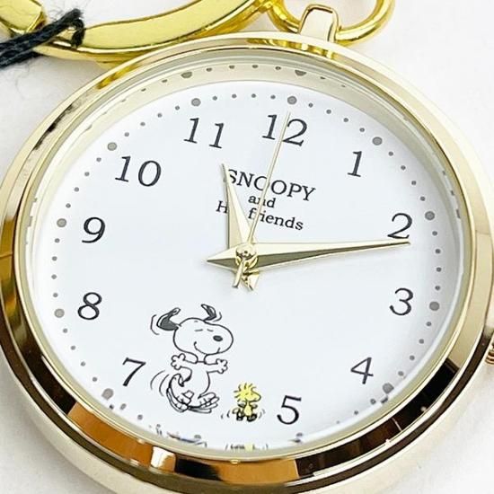 スヌーピー 巻付きキーチェーン ウォッチ キャメル 時計 SNOOPY