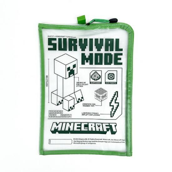 マインクラフト A4連絡袋(CREEPER) グリーン マイクラ