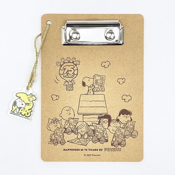 スヌーピー ウッドバインダー 文具 PEANUTS 75th 日本製 SNOOPY