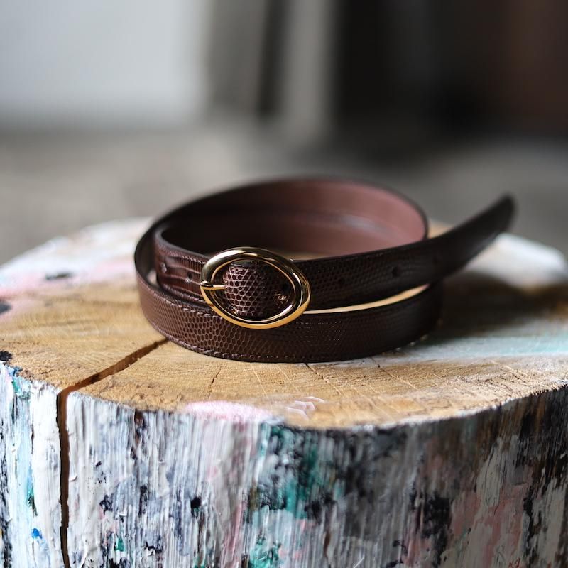 BISOWN】LIZARD OVAL BELT - HUUKU