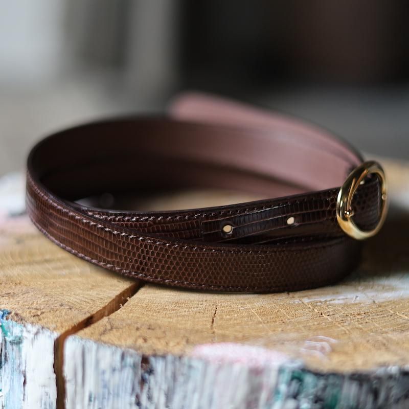 BISOWN】LIZARD OVAL BELT - HUUKU