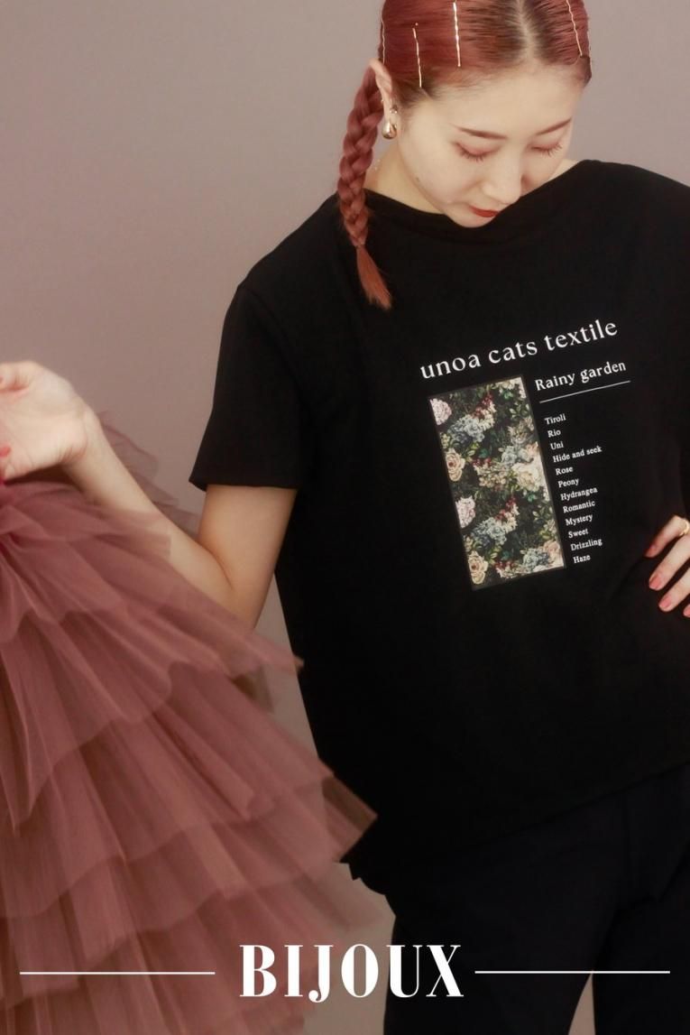 □【Tee shirt】Rainy Garden - Balletwear brand unoa