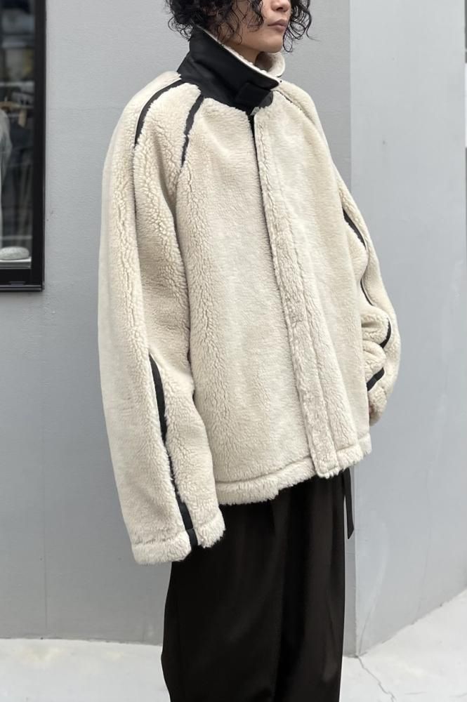 WOOL FUR FLIGHT JACKET(BEIGE) - H-L