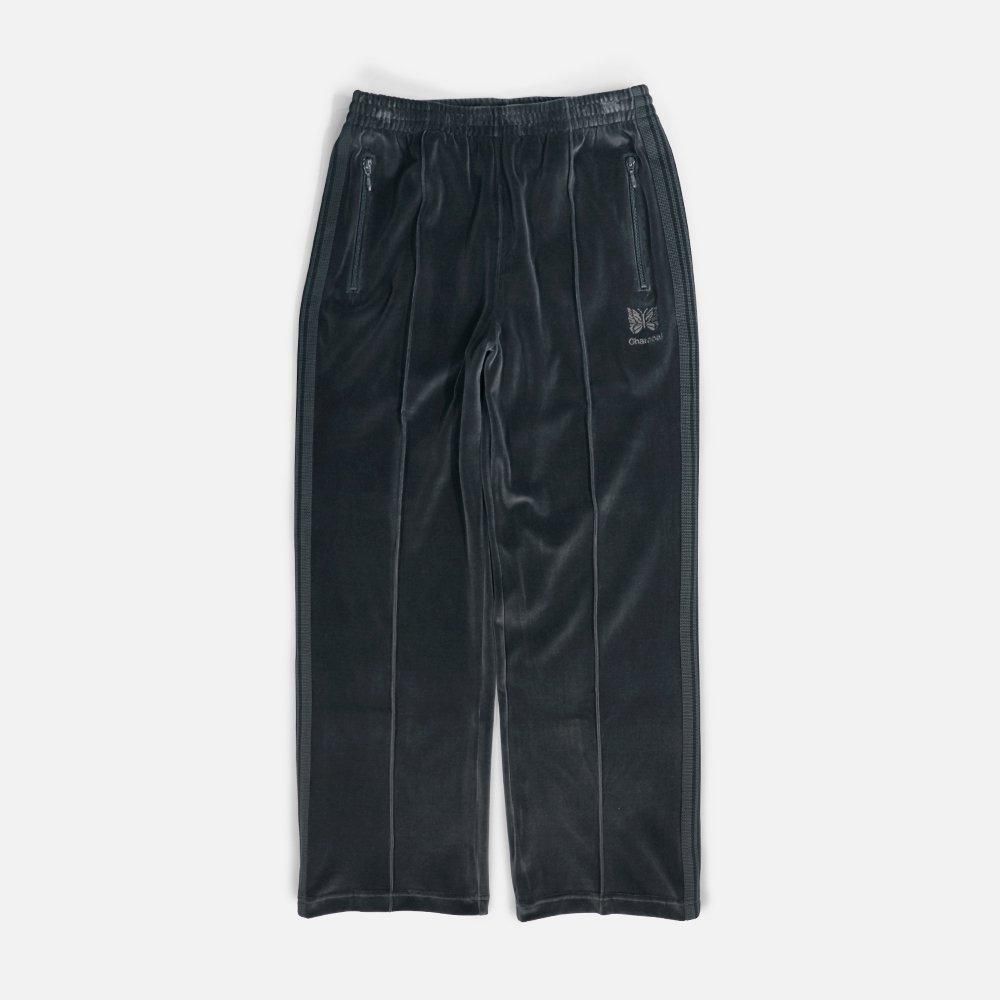 Needles（ニードルズ）〉別注 Velour Track Pant Regular - Charcoal