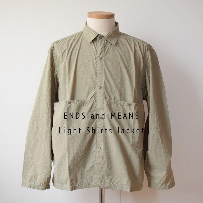ENDS and MEANS】2024SS Light Shirts Jacket - Olive -