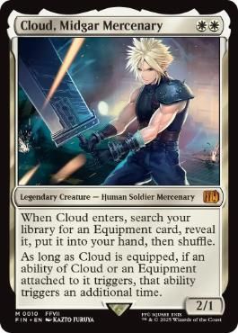 EN】【Foil】ミッドガルの傭兵、クラウド/Cloud, Midgar Mercenary[FIN