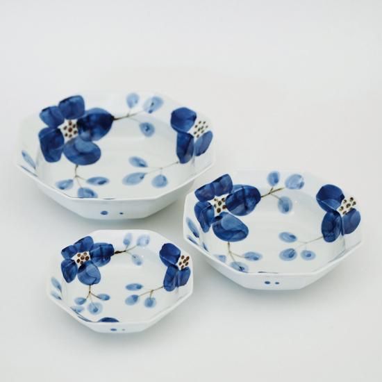 花の木 リム八角鉢（3サイズ） - 有田焼窯元 皓洋窯 公式ホームページ