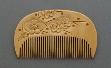 彫花櫛（小） さつまつげ - つげ櫛工房 辻忠商店 オンラインショップ