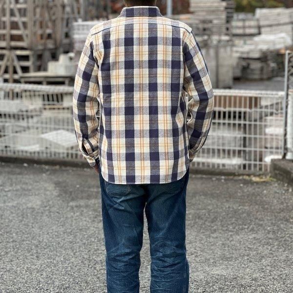 ウエアハウス 3104 B柄 FLANNEL SHIRTS ONE WASH フランネルシャツ