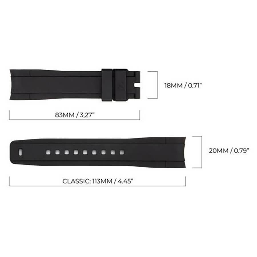 エクスプローラーⅠ39m用ラバーベルト（214270用）【EBISU LEATHER