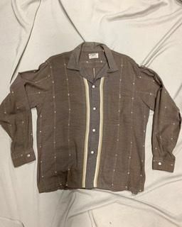 50s ARROW シャツ ヴィンテージ 1950年代 ロカビリーシャツ ロカビリー