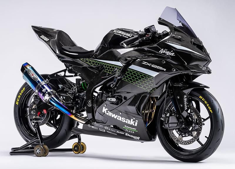 NINJA ZX-25R ZX-4R SE ストリート用 バックステップ 黒 クイック