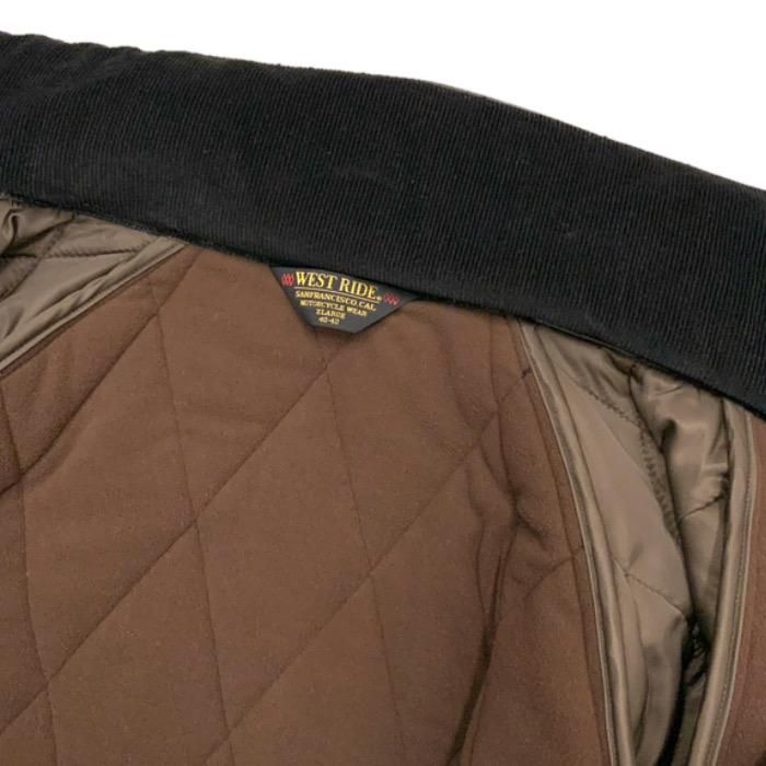 WESTRIDE/ウエストライド】 レザージャケット/LEATHER MID VENTILE JKT