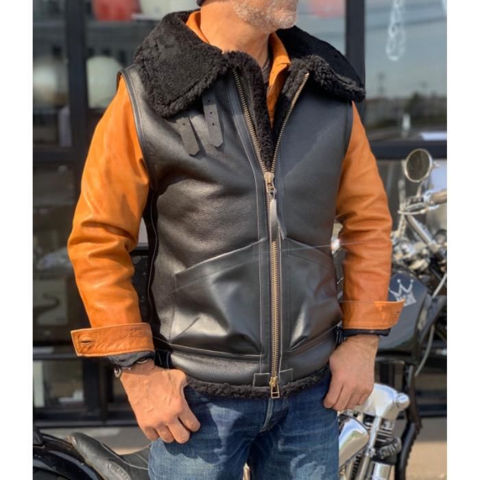 CALIFORNIA LINE/カリフォルニアライン】 ベスト/ライダースムートン