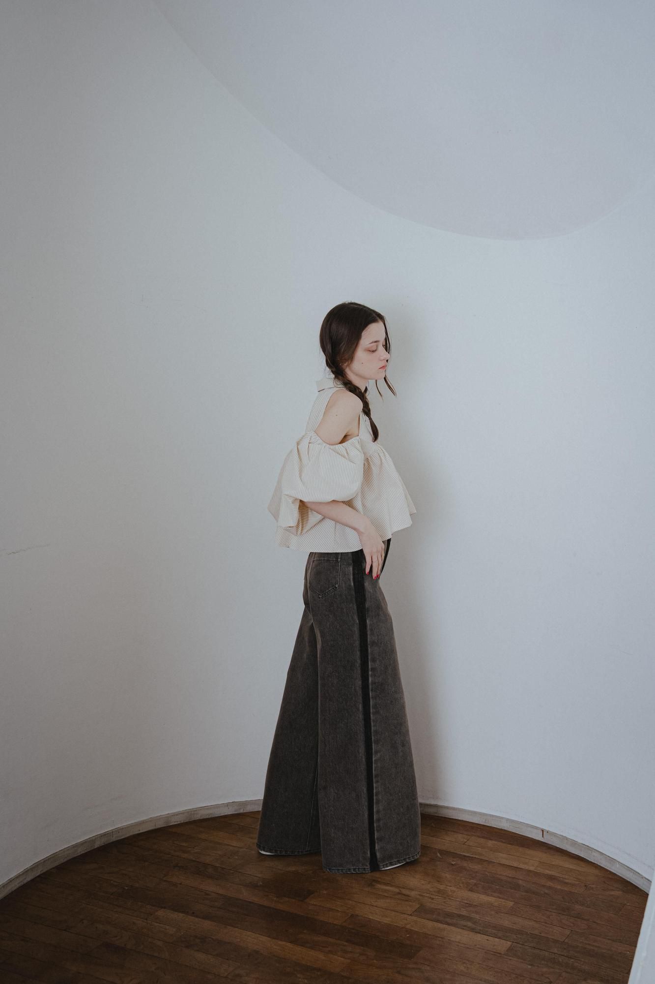 バルーンスリーブブラウス（BEIGE） - PINUE