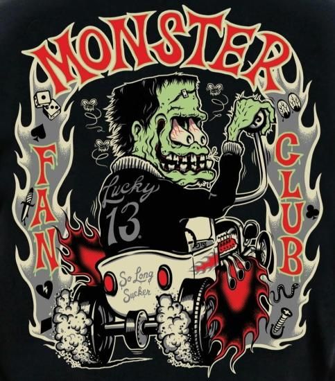 バンドTシャツ,通販 ラッキー13 Tシャツ LUCKY13 The MONSTER RODDER