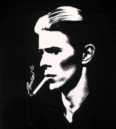 ロックTシャツ デヴィド ボウイ Tシャツ David Bowie,SMOKE,タバコ