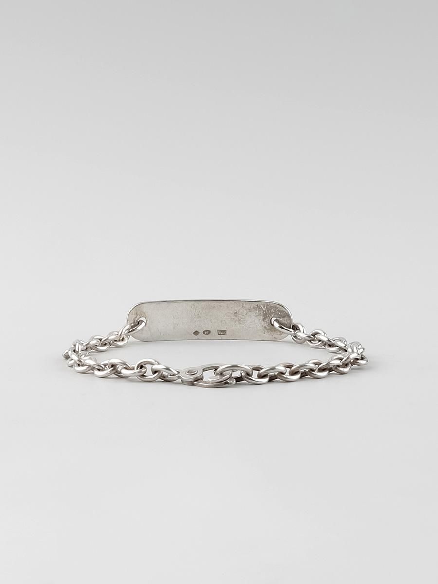 HANK #6011 ID BRACELET / SILVER - 神戸 GOODDAYS シルバーアクセサリー