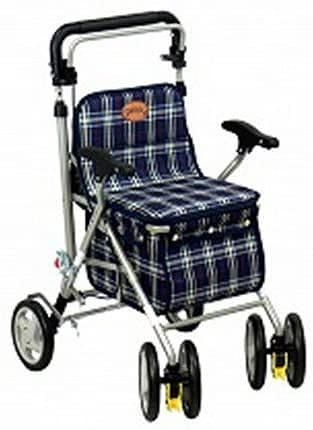 島製作所 パレード | 歩行補助 シルバーカー 座面有 折りたたみ 両手