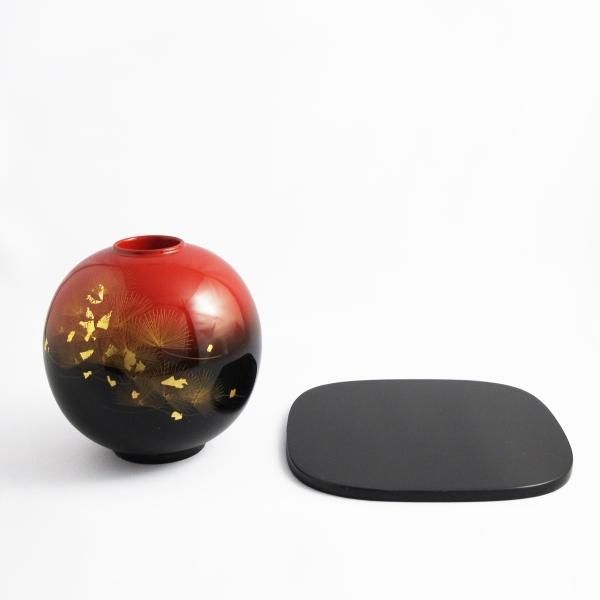 輪島塗 4.5寸 曙 華翔 丸花器 - 【漆器の通販】漆器の能作｜1780年創業