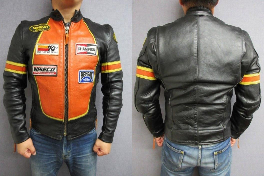 バンソン RJP 別注色 シングルライダース 38（M相当 - 革屋Marvy