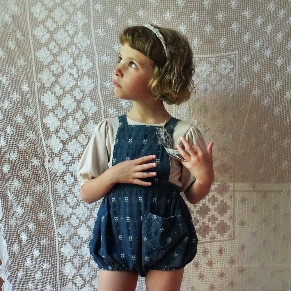 Soor Ploom（ソーアプルーム）／OONA ROMPER - EMBROIDERED DENIM