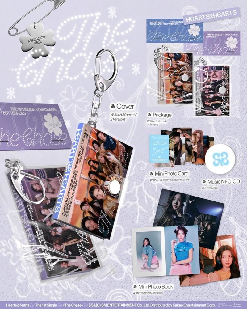 Hearts2Hearts - The Chase / 1st Single Album (Mini Book Ver