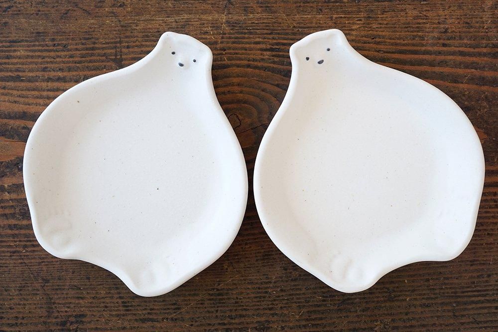 シロクマとアザラシ 陶器 オランダ製1909年製 シロクマとアザラシ 陶器