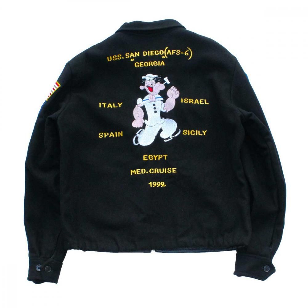 ヴィンテージ スーベニア ツアー ジャケット 【US NAVY - USS 1992's