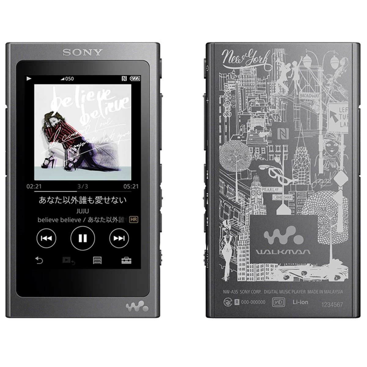 ソニー、JUJUが長年過ごしたNYをモチーフにしたコラボウォークマンなど