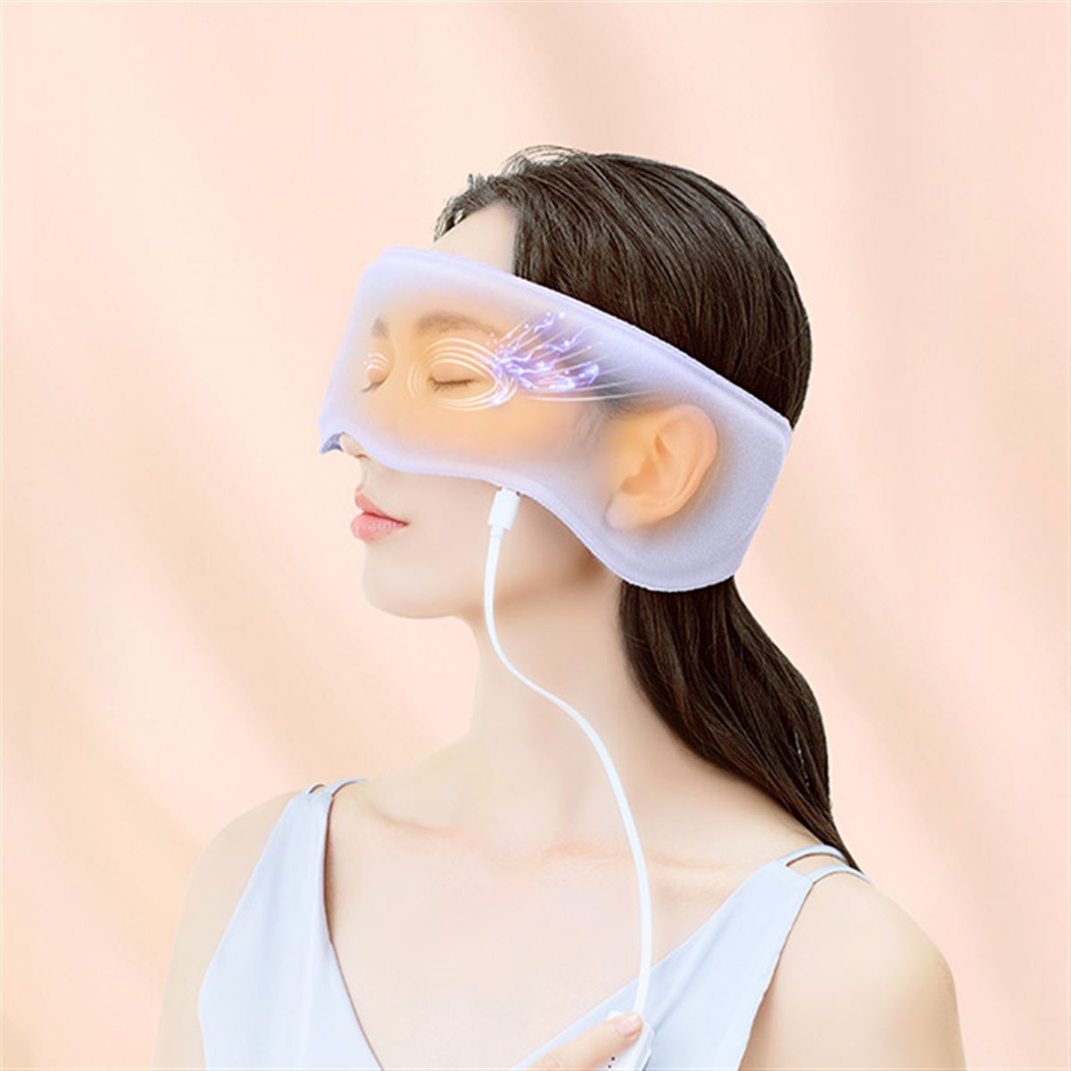 目と耳を温める、EMS搭載ホットアイマスク「ルルドボーテ めめホット