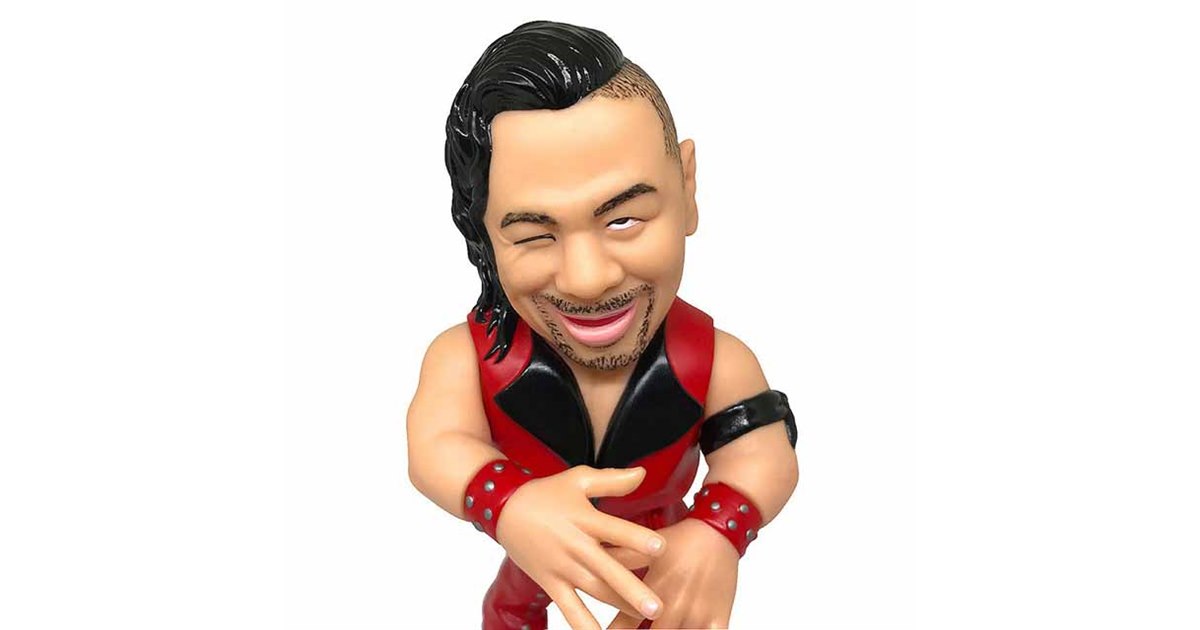 WWEプロレスラー・中邑真輔選手、全高13.5cmのソフビフィギュアで登場