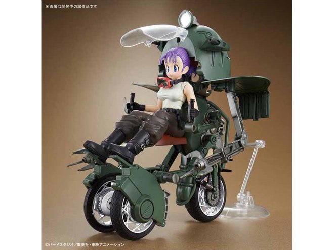 ドラゴンボール」の扉絵に登場したブルマのバイクがプラモデルに