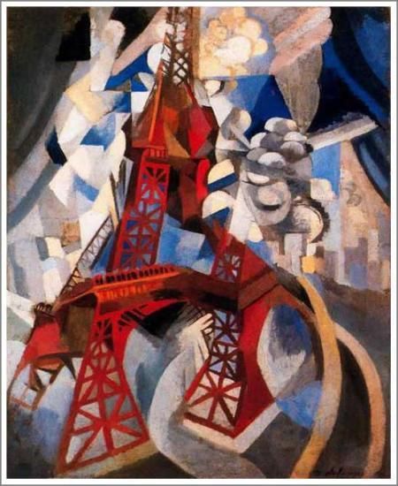 ロベール・ドローネ【エッフェル塔（2）】 - 手描き 絵画（油絵複製画