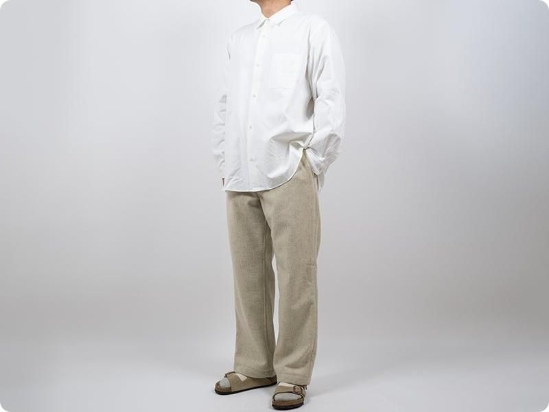 YAECA ボタンシャツ ワイド WHITE 〔メンズ〕 YAECA 通販・取扱い rusk