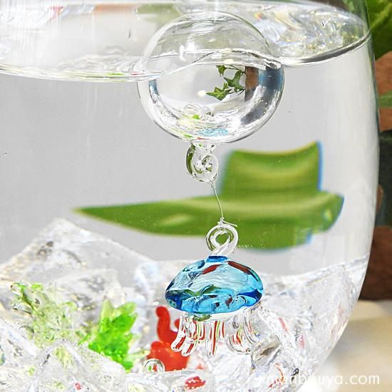 クラゲ グッズ インテリア 雑貨 フロート 浮き玉 ガラス細工 海 浮き球