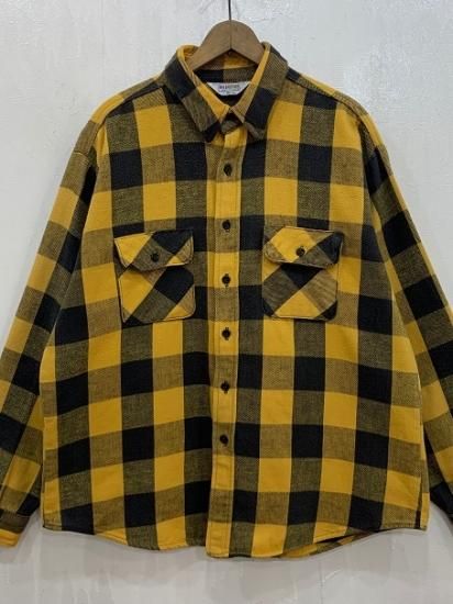 1980sファイブブラザー ヘビーネルシャツ ブラック×イエロー！ 超