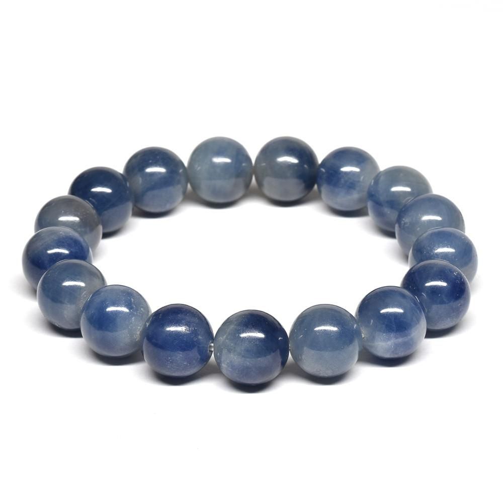 バイカラーサファイア ブレスレット 12mm #QF529 - プレミアム天然石