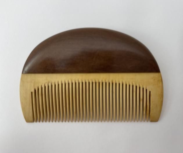 つげ 小判型 マロン（細） - お六櫛本舗｜手挽き櫛・みねばり櫛・つげ