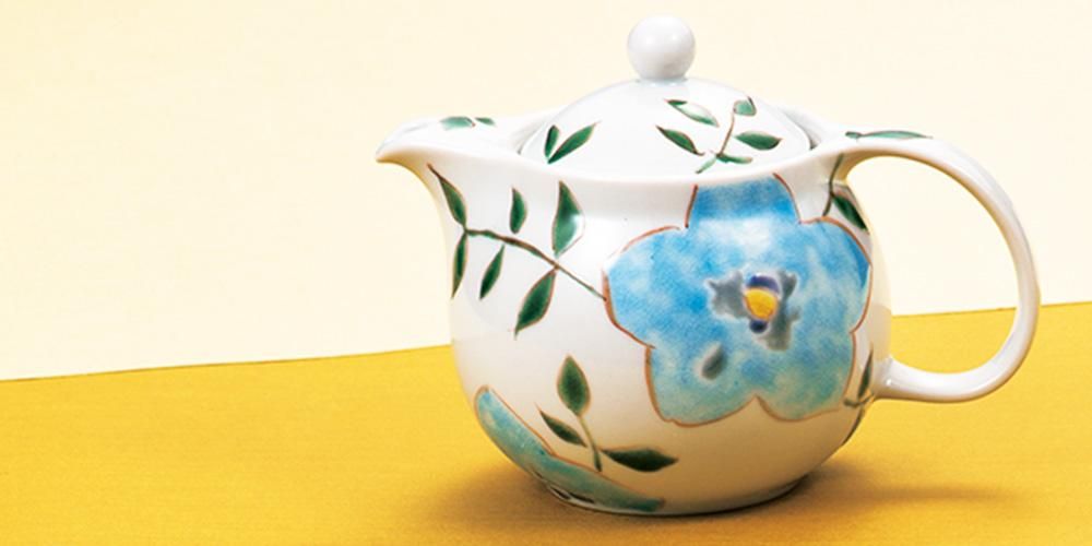 茶道の急須の油絵