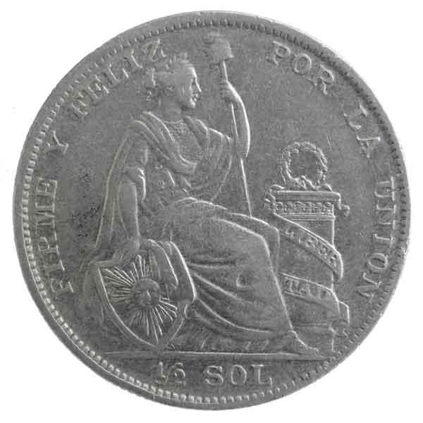 ペルー0.5ソル銀貨|コレクターズショップトモリンズ24