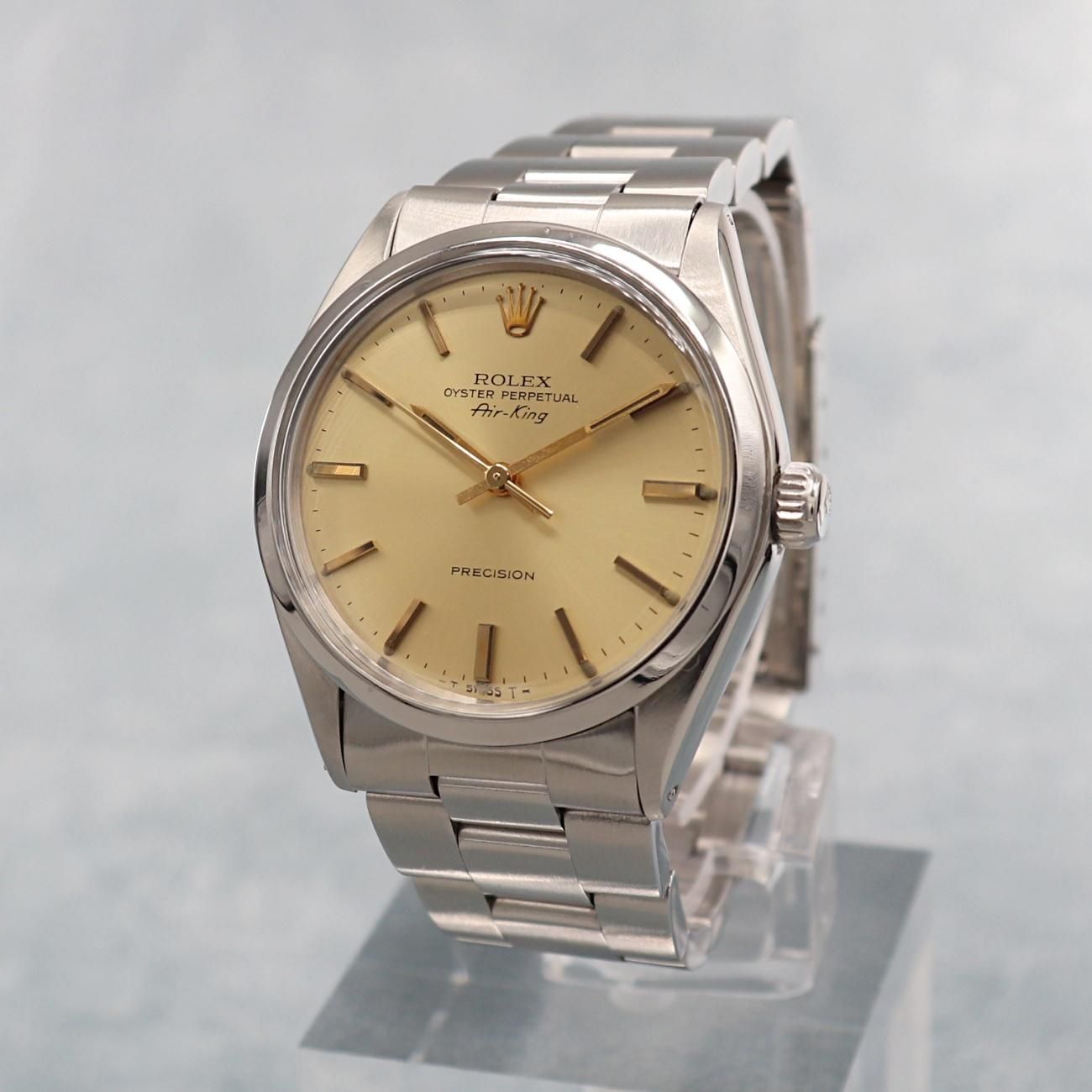 1980年 アンティーク ロレックス SS エアキング ref5500 自動巻 木箱