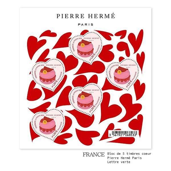フランス直接買付】PIERRE HERMÉ PARIS フランス郵便局 切手シート