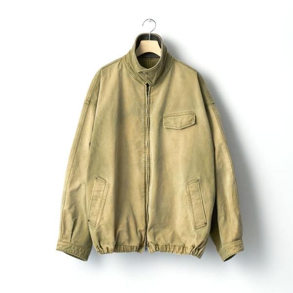 ssstein(シュタイン)/SULFUR DYED WHIP CORD VINTAGE ZIP JACKET/KHAKI