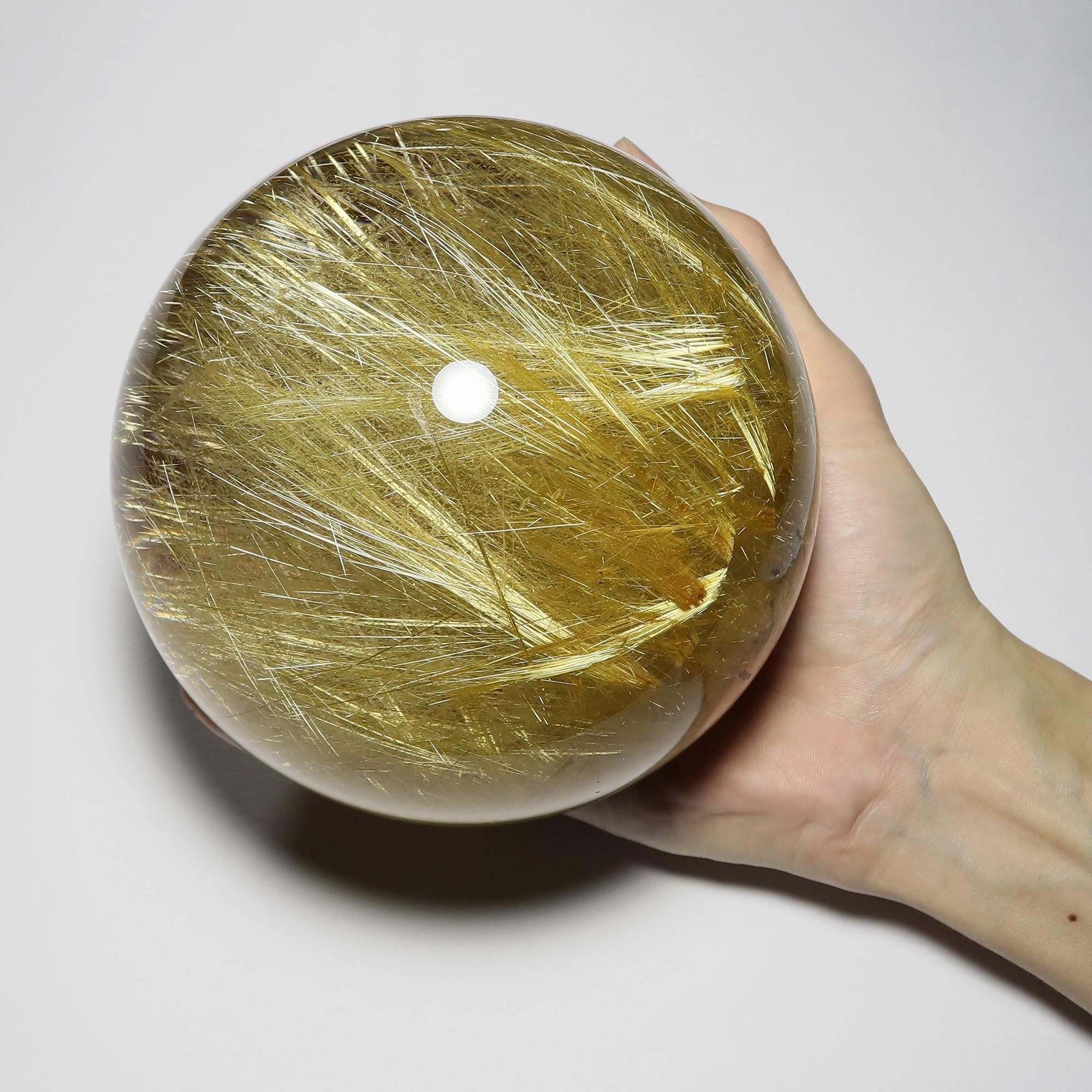 最高峰/歴代最大サイズ】プレミアム タイチンゴールドルチルクォーツ