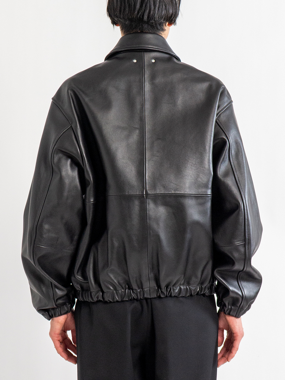 SHEEP LEATHER ZIP SHORT JACKET-シープレザージップショート
