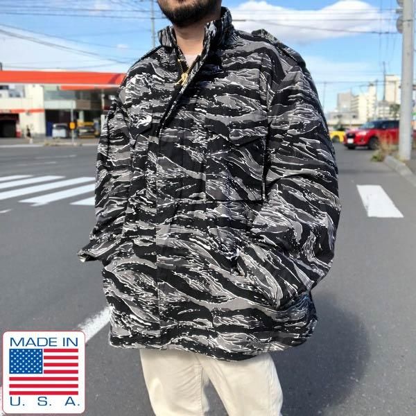 希少/民間品/USA製/米軍/M-65/フィールド ジャケット/タイガー