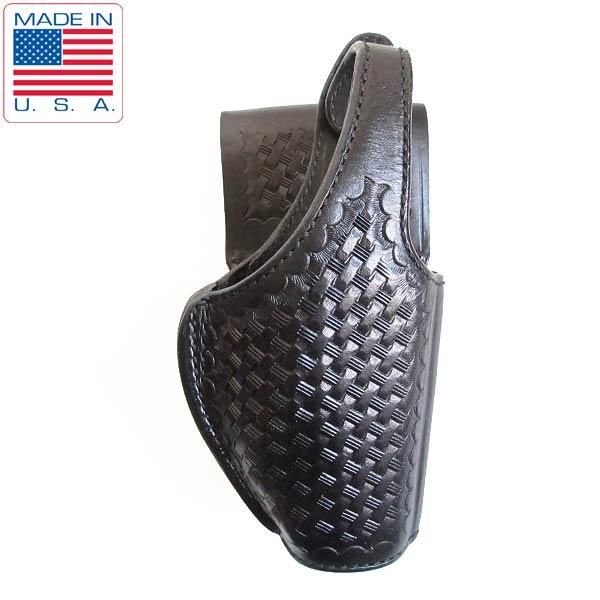新品/USA製/BIANCHI/アメリカポリス仕様/レザー/ホルスター/黒/ガン