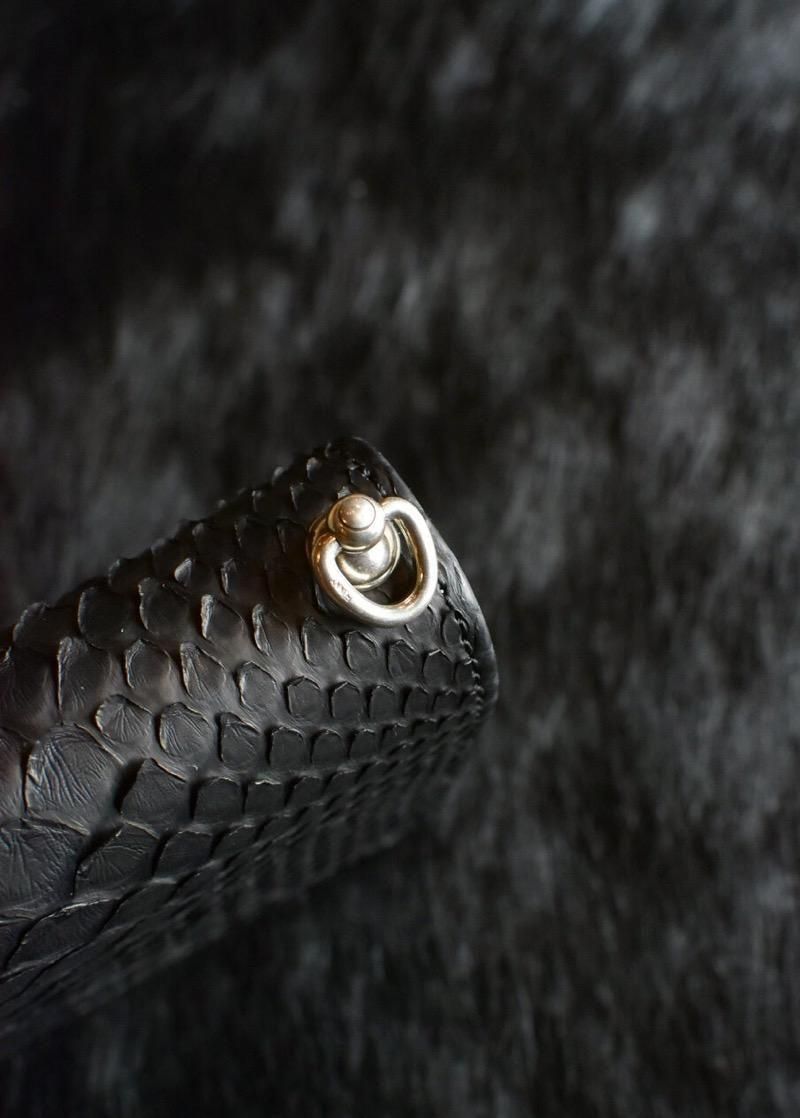 HWZN.MFG.CO.(HWZN BROSS) - DIAMOND PYTHON LEATHER WALLET MID-SIZE