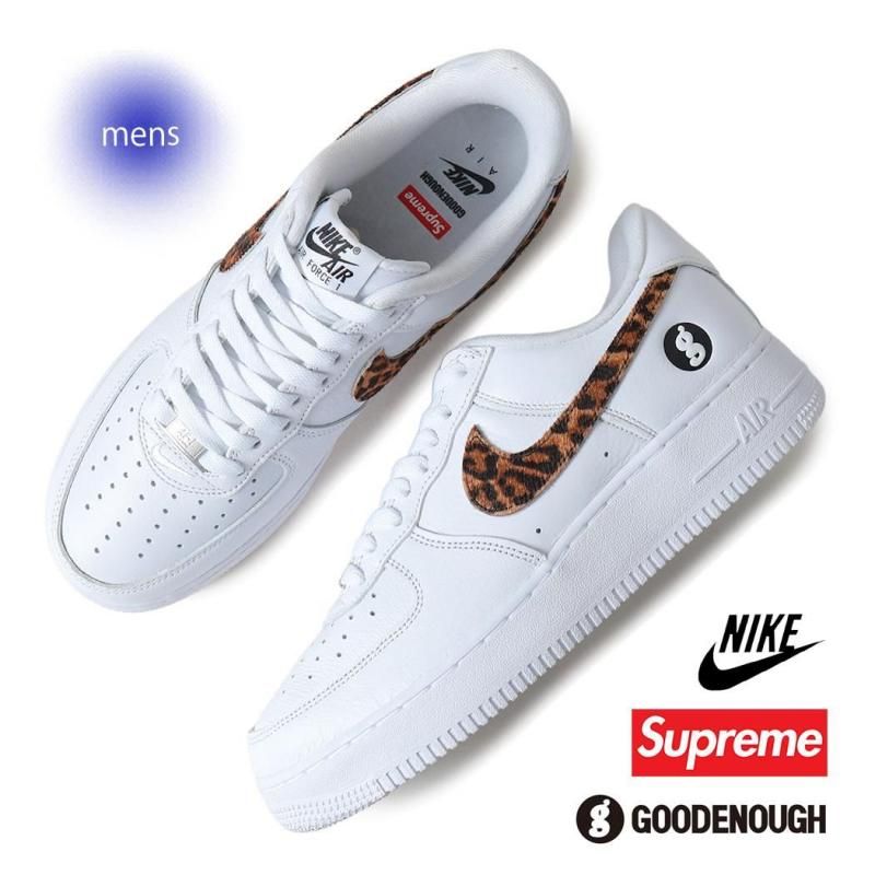 GOODENOUGH × SUPREME × NIKE AIR FORCE 1 LOW WHITE/LEOPARD ナイキ